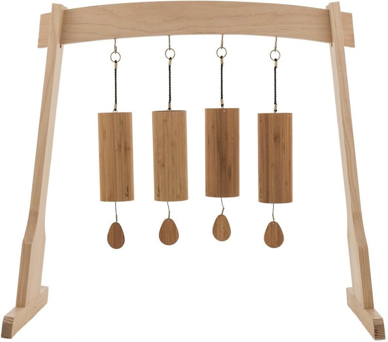UNLIMITED East 14th St/Chimefornia Stand for 14" Gongs for 4 Koshi Chimes - Includes 1 Stand/Multipurpose Stand for 1 Gong or 4 Koshi & Zaphir Chimes/Made of Pine - Image 2